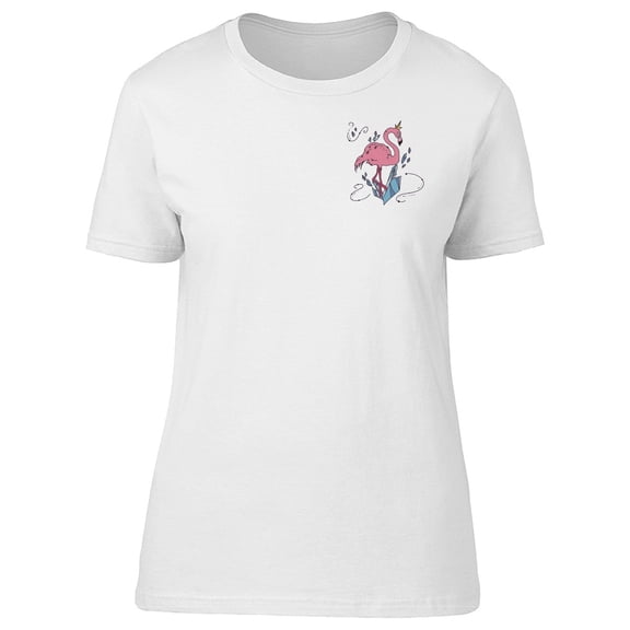 Cute Flamingo, Pocket Graphic T-Shirt Men -Image by Shutterstock, Male x-Large