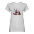 thumbnail image 1 of Cute Flamingo Shaped T-Shirt Women -Image by Shutterstock, Female XX-Large, 1 of 2