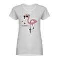 thumbnail image 1 of Cute Flamingo Summer Shaped Tee Women's -Image by Shutterstock, 1 of 2
