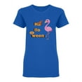 thumbnail image 1 of Cute  Flamingo With Pumpkin Shaped T-Shirt Women -Image by Shutterstock, Female Medium, 1 of 2