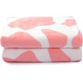 Cute Fleece Blanket Pink Strawberry Soft Throw Blanket Lavenderblush