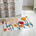 thumbnail image 1 of Cute Floral Bath Mats for Bathroom Floor, Flower Rug Non-Slip Soft Plush Washable Pink Preppy Rug for Tub Shower Bedroom 17""x27"", Medium, 1 of 6