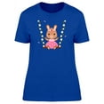 thumbnail image 1 of Cute Floral Bunny On A Swing T-Shirt Women -Image by Shutterstock, Female x-Large, 1 of 2
