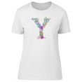 thumbnail image 1 of Cute Floral Capital Letter Y Tee Women's -Image by Shutterstock, 1 of 2