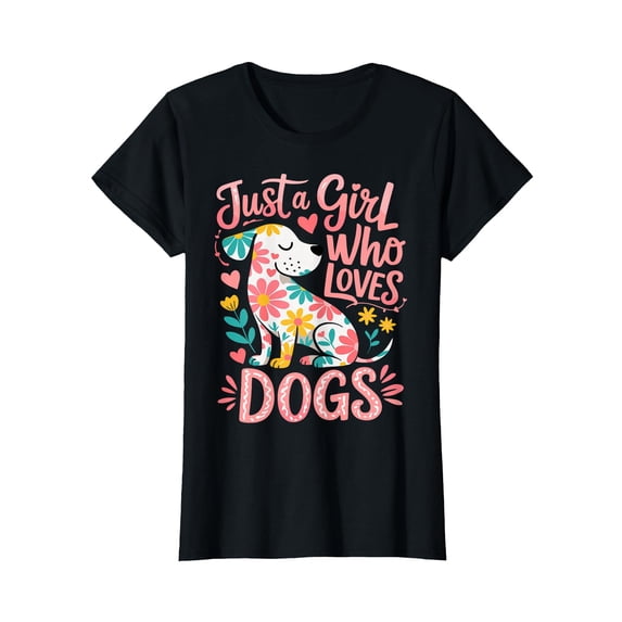 Cute Floral Dog Lover T-Shirt - Express Your Canine Passion