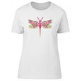 thumbnail image 1 of Cute Floral Dragonfly T-Shirt Women -Image by Shutterstock, Female XX-Large, 1 of 4