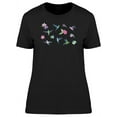 thumbnail image 1 of Cute Floral Hummingbirds T-Shirt Women -Image by Shutterstock, Female Medium, 1 of 2