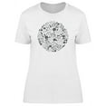 thumbnail image 1 of Cute Floral Nature Doodles T-Shirt Women -Image by Shutterstock, Female Small, 1 of 2