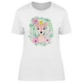 thumbnail image 1 of Cute Floral Spring Deer Queen T-Shirt Women -Image by Shutterstock, Female XX-Large, 1 of 2
