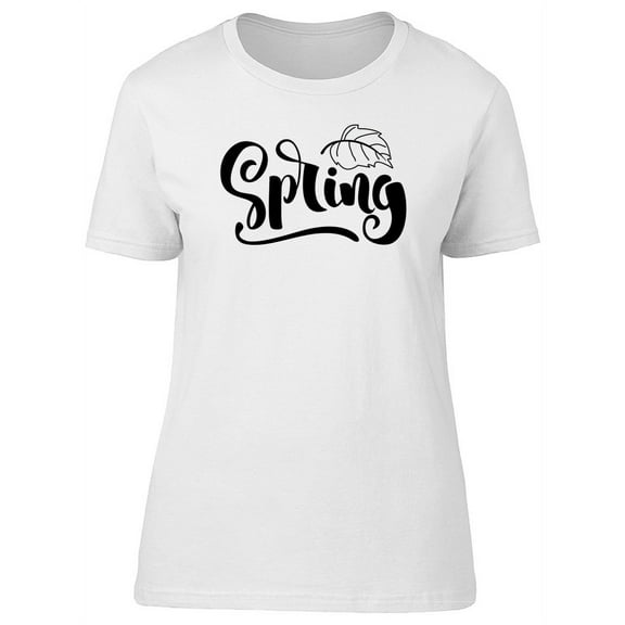 Cute Floral Spring Quote T-Shirt Women -Image by Shutterstock, Female XX-Large
