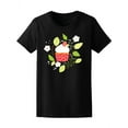 thumbnail image 1 of Cute Floral Strawberry Cupcake T-Shirt Women -Image by Shutterstock, Female Large, 1 of 4