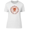 thumbnail image 1 of Cute Floral Wreath Baby Deer T-Shirt Women -Image by Shutterstock, Female Large, 1 of 4