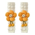 thumbnail image 1 of Cute Flower Car Seat Belt Cover Pads - 1 or 2 Pcs, Polyester, Soft & Comfy, Reduces Pressure, Universal for Adults & Kids, Fits Backpacks too, Stylish Cartoon Design, 1 of 3