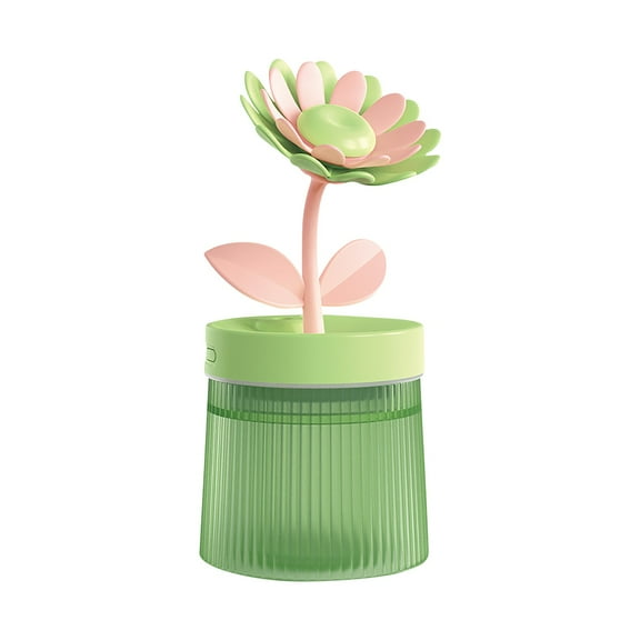 Cute Flower Mini Humidifier 260ml Desktop Aromatherapy for Home Baby Nursery USB Powered Small Cool Mist Solution