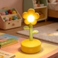 thumbnail image 1 of Cute Flower Night Light Mini Flower Lamp Portable LED Bedside Table Lamp Battery Operated Warm Glow for Kids Room Bedroom Desk Decor Gift, 1 of 6