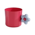 thumbnail image 1 of Cute Flower Pattern Mouthwash Cup Plastic Toothbrush Holder for Bathroom Vanity Countertop, Youngster Friendly Design, 1 of 6