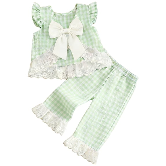 Cute Flower Short Sleeve T-Shirt and Pants 2Pcs Summer Outfits Set for Toddler Girls, Gift Idea Summer 2Pcs Gift Outfits Set Girls Summer Set 1-3 Years,2-3 Years