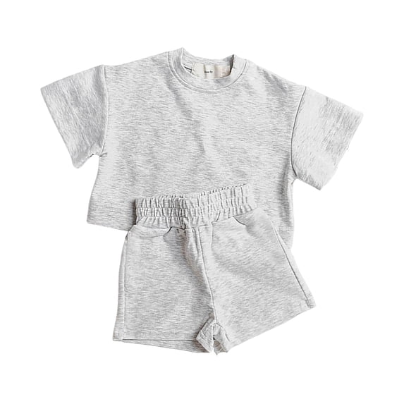 Cute Flower Summer 2Pcs Outfits Set for Toddler Girls – Short Sleeve T-Shirt and Pants Gift Set Summer 2Pcs Gift Outfits Set Girls Summer Set 1-4 Years,12-18 Months