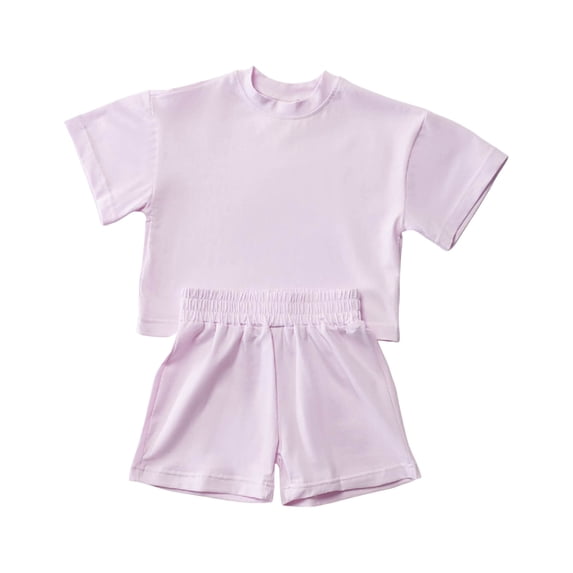 Cute Flower Summer 2Pcs Outfits Set for Toddler Girls – Short Sleeve T-Shirt and Pants Gift Set Summer 2Pcs Gift Outfits Set Girls Summer Set 1-4 Years,18-24 Months