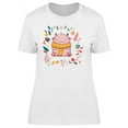 thumbnail image 1 of Cute Fluffy Pink Monster T-Shirt Women -Image by Shutterstock, Female Large, 1 of 2