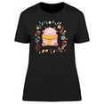 thumbnail image 1 of Cute Fluffy Pink Monster T-Shirt Women -Image by Shutterstock, Female x-Large, 1 of 2