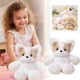 thumbnail image 1 of Cute Fluffy Sitting Dog Stuffed Animal Cute Corgi Plush Toy Spring Animal Hug Pillow Soft Puppy Doll Gift for Boys Girls Playtime Adventures Birthday Easter Party Decoration Housewarming(Dog), 1 of 5