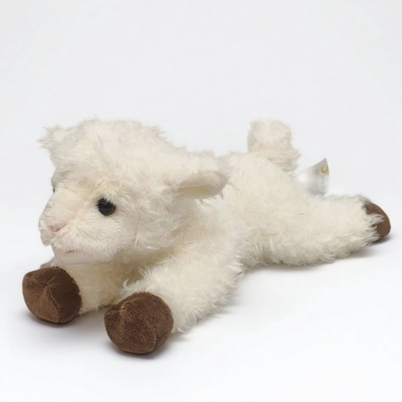 Cute Fluffy White Sheep Stuffed Animal Super Soft Lamb Plush Toy Doll Easter Decor Birthday Gift