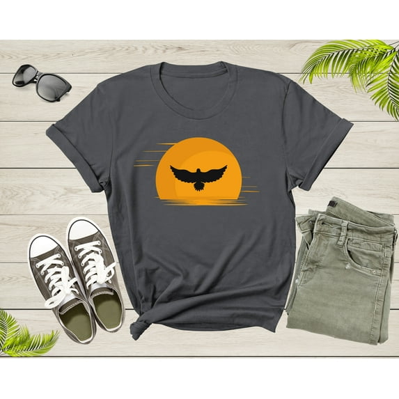 Cute Flying Eagle Bird Animal at Sunset for Men Women Kids T-Shirt Soaring American Eagle Gift T Shirt for Men Women Kids Boys Girls Tshirt