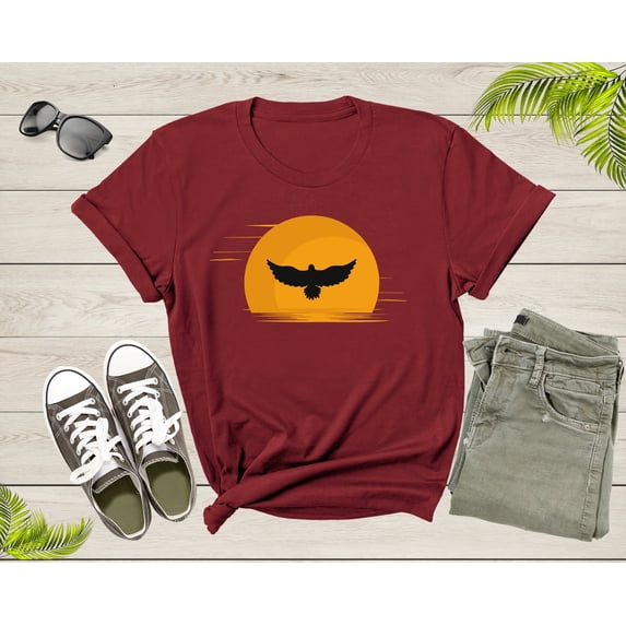 Cute Flying Eagle Bird Animal at Sunset for Men Women Kids T-Shirt Soaring American Eagle Gift T Shirt for Men Women Kids Boys Girls Tshirt