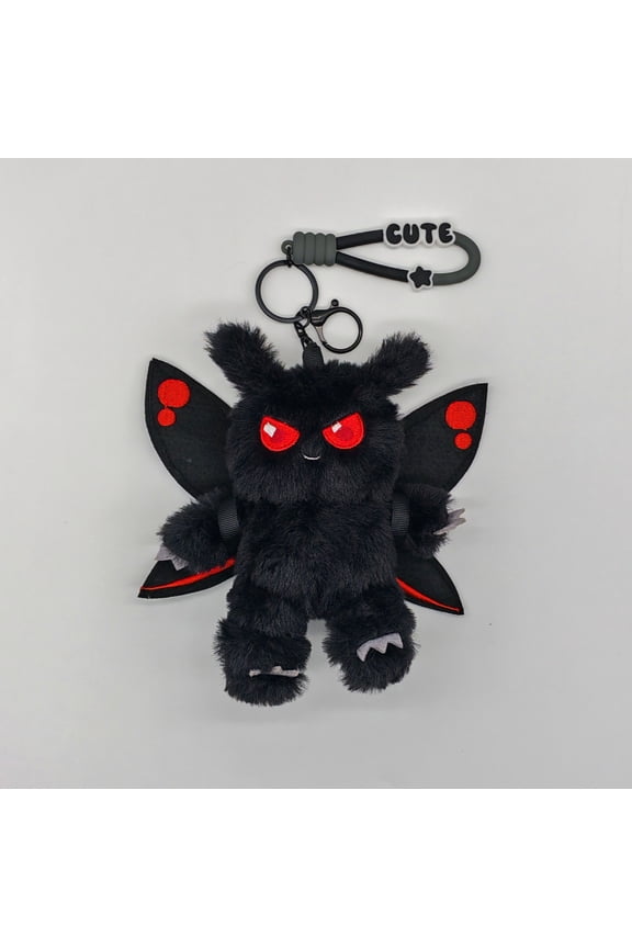 Cute Flying Monster Plush Keychain – Soft Cryptid Creature Key Ring, Mini Mystery Monster Stuffed Animal Backpack Charm, Funny Fantasy Plush Key Holder Gift