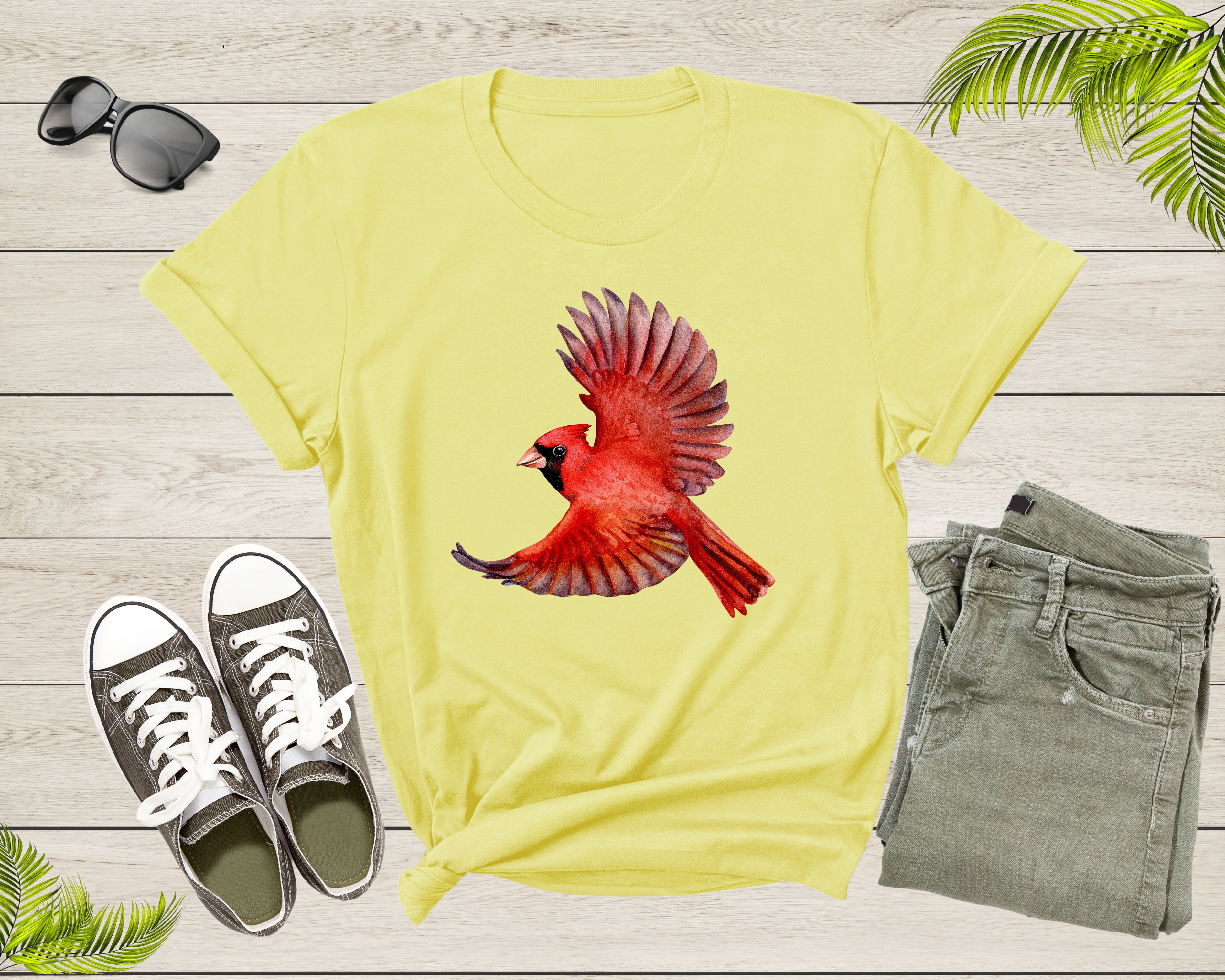 Cardinal bird shirt hotsell