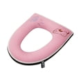 thumbnail image 1 of Cute Foam Toilet Seat Cushion Soft Warm Padded Toilet Cover Round/Elongated Toilets Washable Non- Bathroom Toilet Pad, 1 of 1