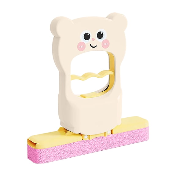 Cute Foldable Desktop Mop, Funny Cartoon Portable Cleaning Tool for Kitchen Counters, Tables & More White