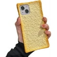 thumbnail image 1 of Cute Food Phone Case for iPhone 15, Funny Simulation Bread Toast Breakfast Four Corners Thickened Protection Silicone Shockproof Phone Cover for Women Girls, 1 of 6