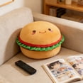 thumbnail image 1 of Cute Food Plush Pillow, Soft Hamburger Macaron Stuffed Toy Cushion, Home Decor Sofa Bed Decorative Pillow For S & Teens, Plushie Gift For Food-Themed Room Decoration, 1 of 4