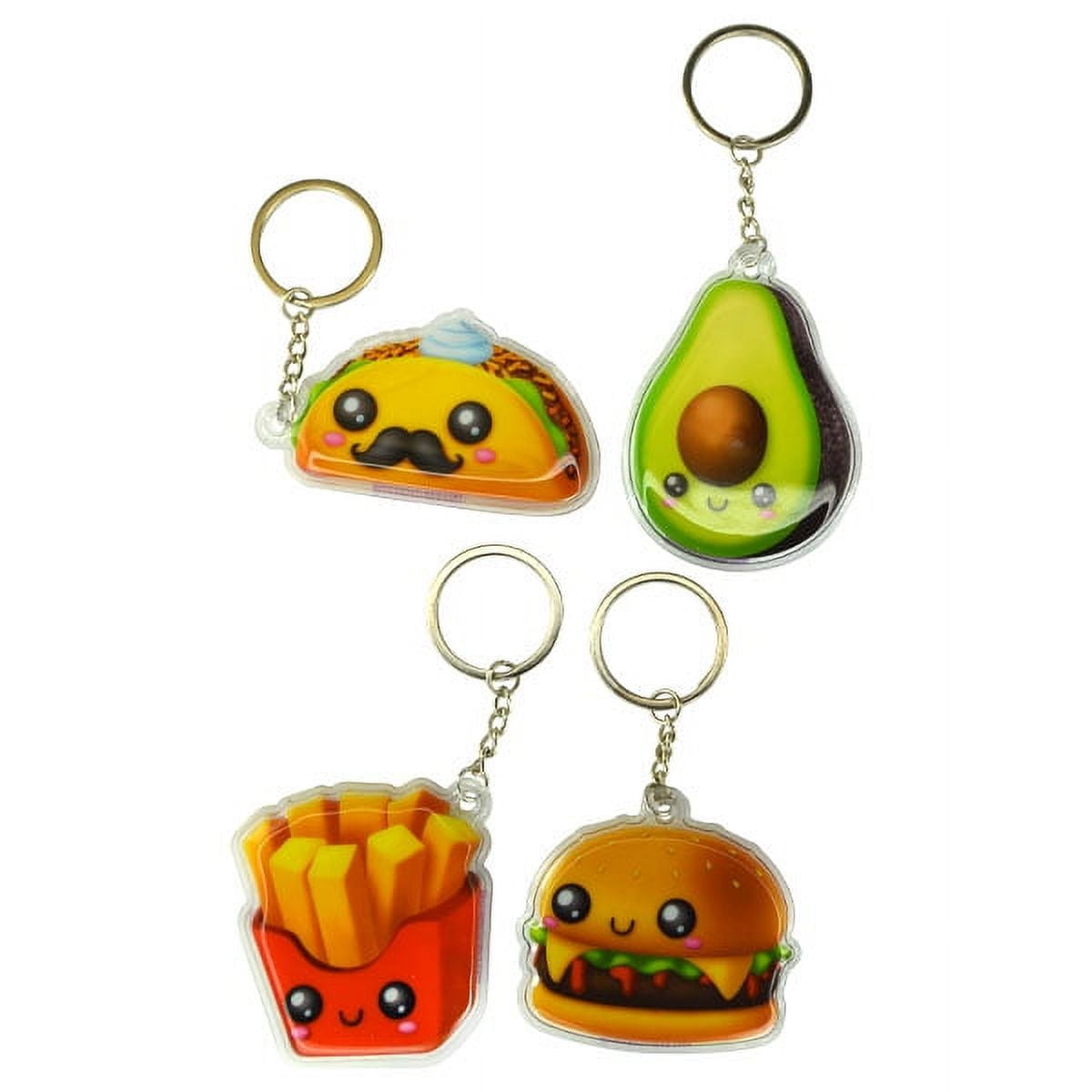 Tiitstoy Fast Food Keychains for Kids, , Cool Keychain Accessories