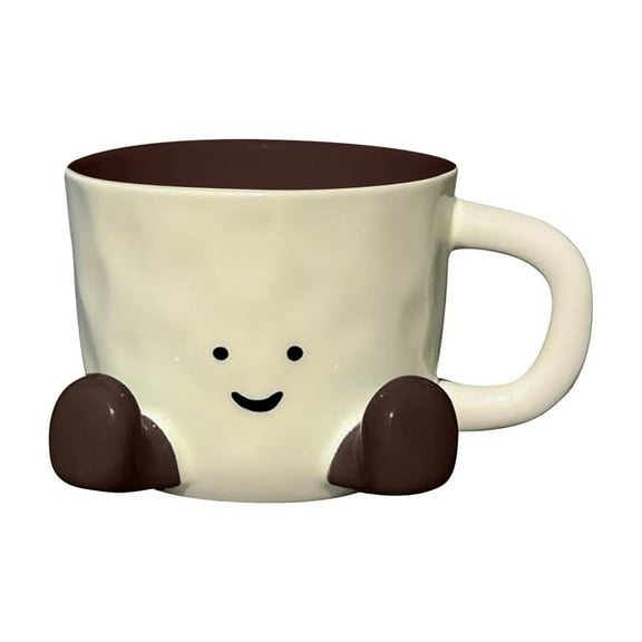 Cute Foot-Shaped Ceramic Mug, Large Capacity Insulated Water Cup, Personalized Creative Coffee Cup, Fun Desk Decor Mug, Gift Drinkware, Home Office Beverage Cup