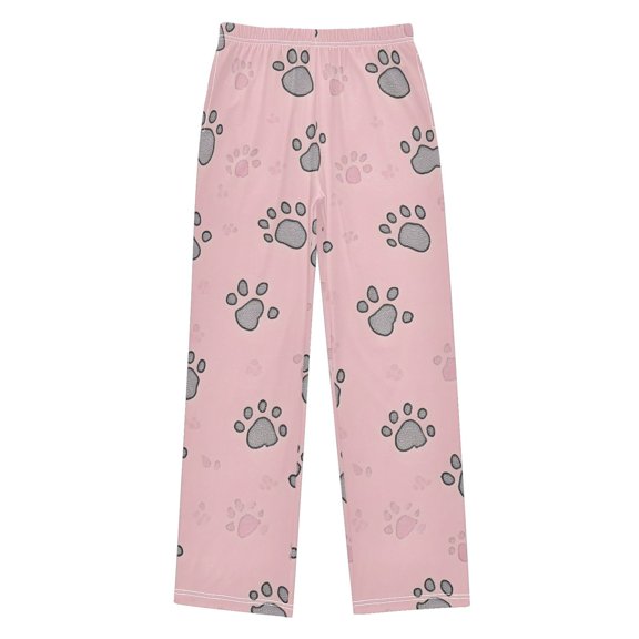 Cute Footprints Pajama Pants Soft Lightweight Lounge Pants Bottoms Sleep Pants Warm Comfy