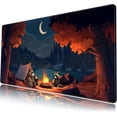 thumbnail image 1 of Cute Forest Desk Mat Large Mouse Pad Big Lofi Camping Outdoors Desk Pad Gaming Mousepad XXL Cartoon Anime Nature Aesthetic Extended Computer Laptop Keyboard Mouse Mat 31.5''''X15.7'''' Deskmat, 1 of 6