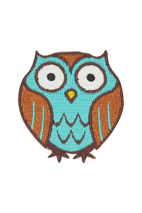 Cute Forest Owl Patch Give a Hoot Nocturnal Craft Embroidered Iron On Applique
