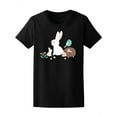 thumbnail image 1 of Cute Forest Rabbit Hedgehog Bird T-Shirt Women -Image by Shutterstock, Female Large, 1 of 4