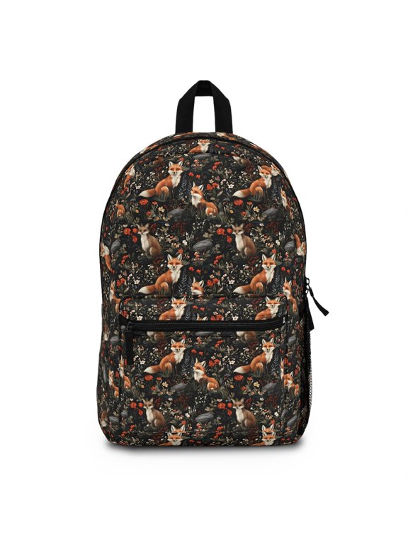Cute Fox Backpack Fox Lover Backpack Cute Fox School Bag Cottagecore Back Pack Animal School Bag Holiday Backpack