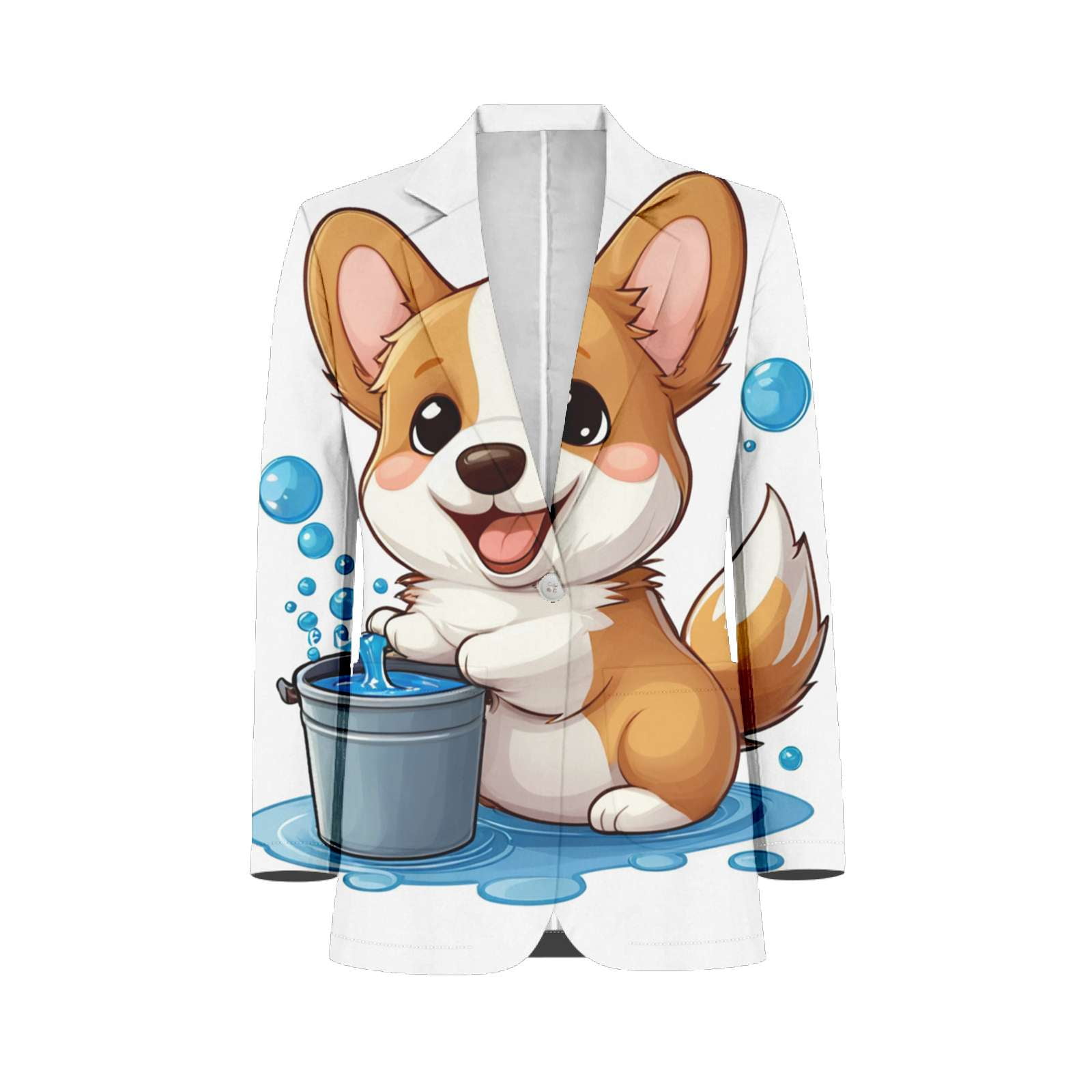 Hot 1 bathing suits 2026 Cute Fox Bathing Fun Men Blazers Slim Clothing Summer Jacket Man Oversize Daily Suits Tops