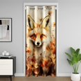 thumbnail image 1 of Cute Fox Doorway Curtain 1 Panel,Fall Maple Leaves Door Cover Curtain,Cartoon Animal Theme Blackout Door Curtain for Living Room, 52"Wx84"L, 1 of 5