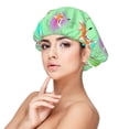 thumbnail image 1 of Cute Fox Floral Green Silk Bonnet for Sleeping Women Men, Adjustable Elastic Satin Bonnet Bonnet for Sleeping, Soft Cute Similar Silk Curly Hair Bonnet for Sleeping, 1 of 7