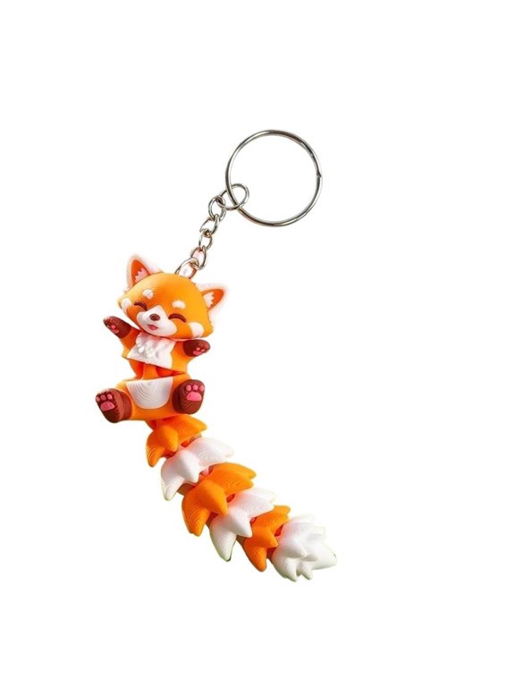 Cute Fox Keychain - 3D Printed Desk decorations,