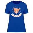 thumbnail image 1 of Cute Fox Miss You Ribbon Tee Women's - Women T-Shirt, 2XL, 1 of 1