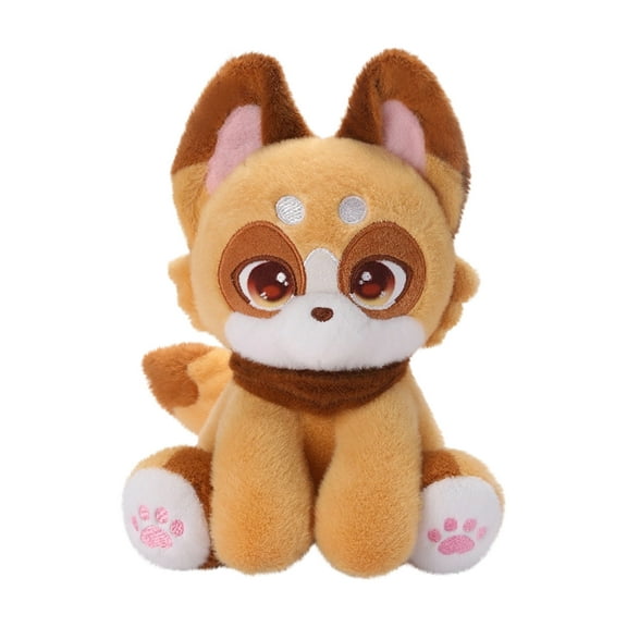 Cute Fox Plush Toy (Without Label), Designed With Soft Plush Material And Fluffy Texture, Featuring Detailed Ear And Paw Designs For Enhanced Visual Appeal, Ideal For Comfortable