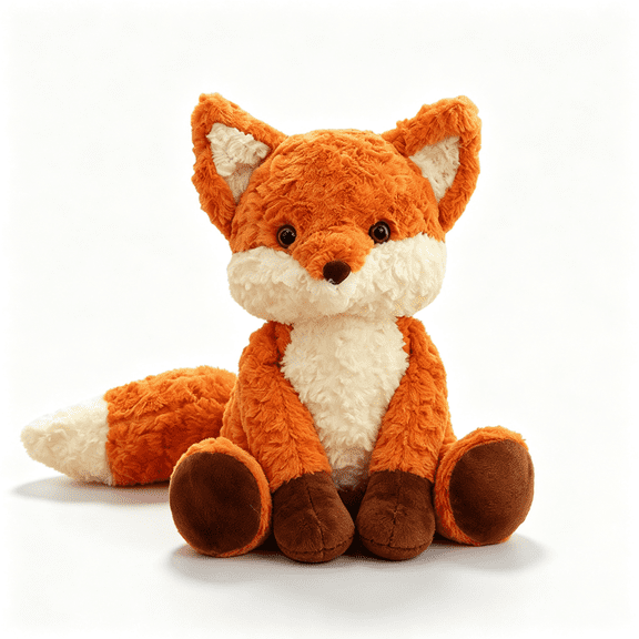 Cute Fox Stuffed Animal, 9 inches - Woodland Plush Toy - Classic Birthday Holiday Gift,Bedroom Shelf Decor