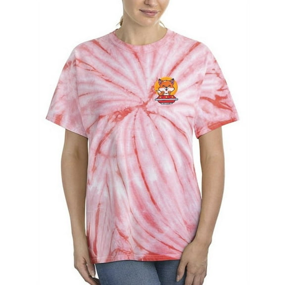 Cute Fox Ufo T-Shirt Tie Dye Cyclone Women -Image by Shutterstock, Female Small
